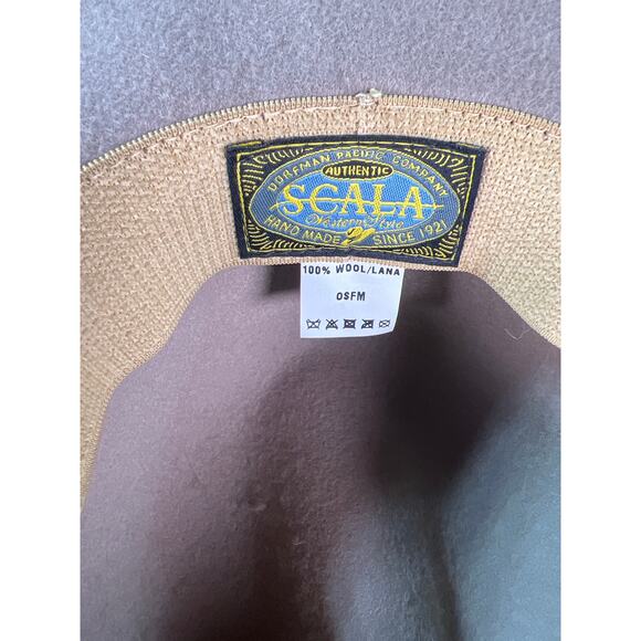 Scala 100% Wool Cowboy Hat Turquoise Concho One Size Western Cowgirl main image 5